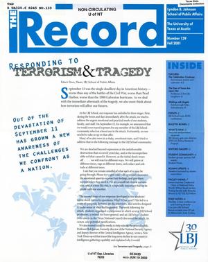 The Record, Number 139, Fall 2001