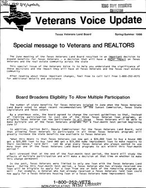Veteran's Voice Update, Spring/Summer  1986