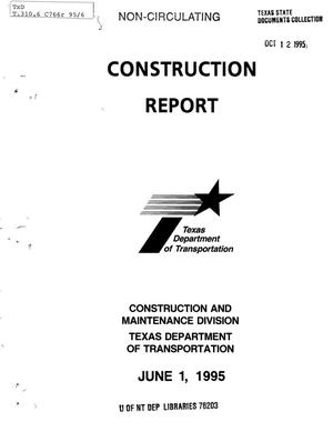 Primary view of object titled 'Texas Construction Report: June 1995'.