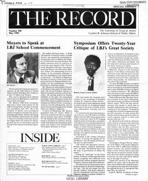 Primary view of object titled 'The Record, Number 108, May 1985'.