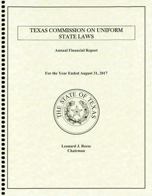 Texas Commission on Uniform State Laws Annual Financial Report: 2017
