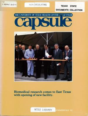Capsule, Volume 5, Number 1, Summer/Fall 1987