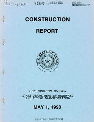 Texas Construction Report: May 1990
