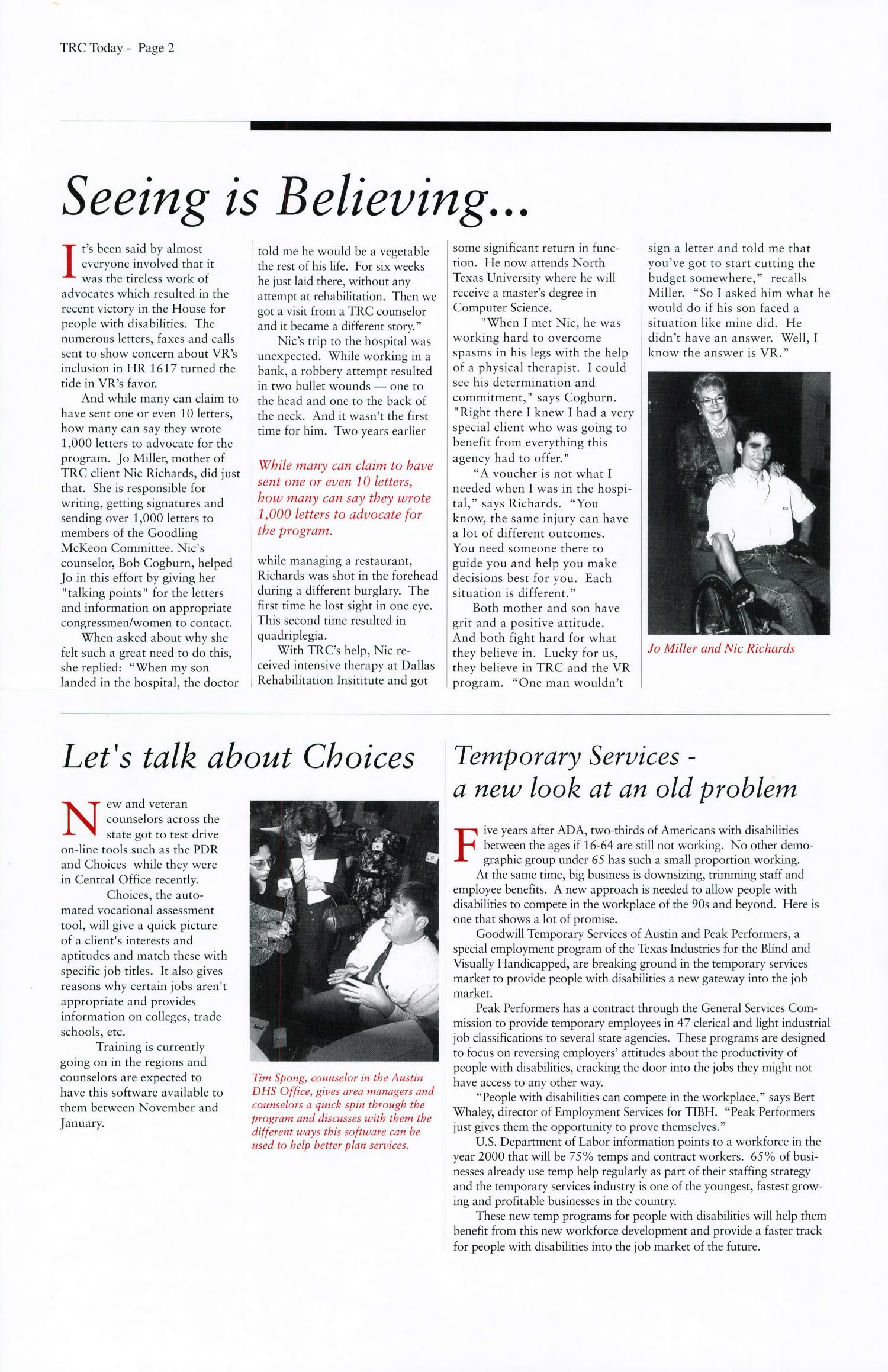 TRC Today, Volume 18, Number 9, October 1995
                                                
                                                    Page 2
                                                