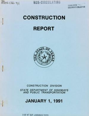 Texas Construction Report: January 1991