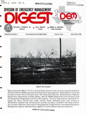 Division of Emergency Management Digest, Volume 34, Number 2, March-April 1988
