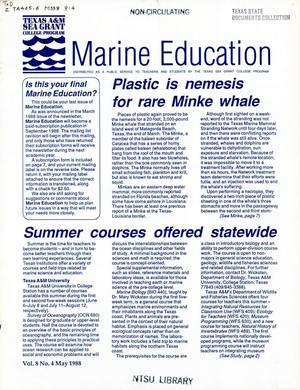 Marine Education, Volume 8, Number 4, May 1988