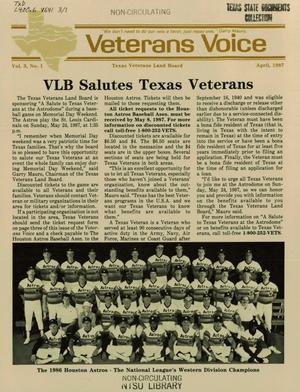 Veteran's Voice, Volume 3, Number 1, April 1987