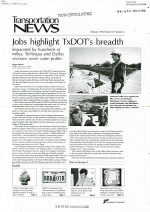Transportation News, Volume 21, Number 6, February 1996