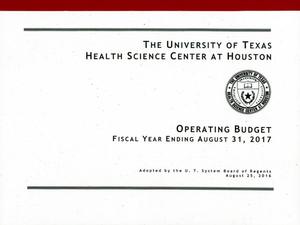 Primary view of object titled 'University of Texas Health Science Center at Houston Operating Budget: 2017'.