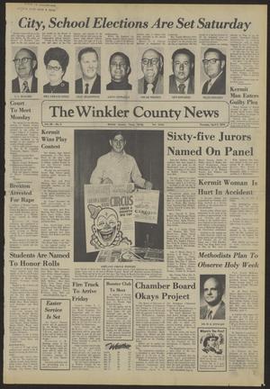 Primary view of object titled 'The Winkler County News (Kermit, Tex.), Vol. 38, No. 5, Ed. 1 Thursday, April 4, 1974'.