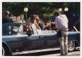 Thumbnail image of item number 1 in: '[Actors and film crew prepare for motorcade scene in "JFK"]'.