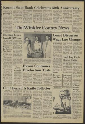 The Winkler County News (Kermit, Tex.), Vol. 38, No. 12, Ed. 1 Monday, April 29, 1974