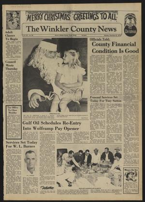 The Winkler County News (Kermit, Tex.), Vol. 38, No. 80, Ed. 1 Monday, December 23, 1974