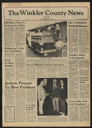The Winkler County News (Kermit, Tex.), Vol. 38, No. 59, Ed. 1 Thursday, October 10, 1974