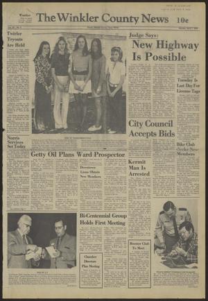 The Winkler County News (Kermit, Tex.), Vol. 38, No. 4, Ed. 1 Monday, April 1, 1974