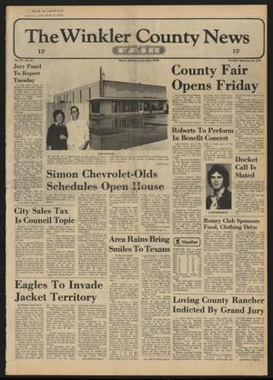 The Winkler County News (Kermit, Tex.), Vol. 38, No. 55, Ed. 1 Thursday, September 26, 1974