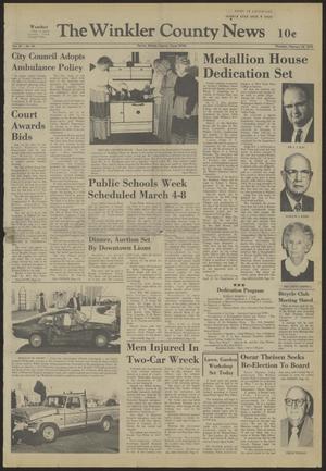 The Winkler County News (Kermit, Tex.), Vol. 37, No. 99, Ed. 1 Thursday, February 28, 1974