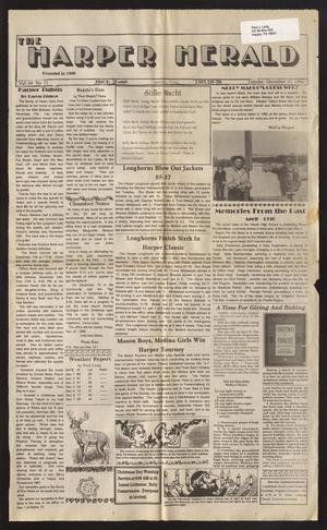 Primary view of object titled 'The Harper Herald (Harper, Tex.), Vol. 68, No. 134, Ed. 1 Tuesday, December 10, 1996'.