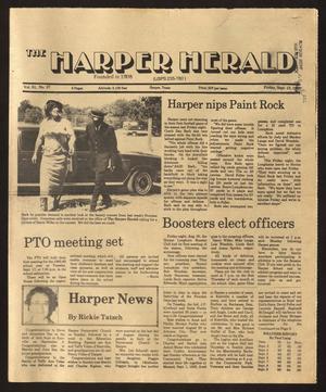 The Harper Herald (Harper, Tex.), Vol. 61, No. 37, Ed. 1 Friday, September 13, 1985