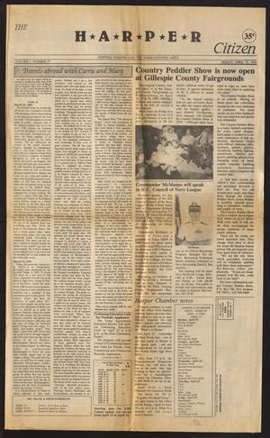 Primary view of object titled 'The Harper Citizen (Harper, Tex.), Vol. 1, No. 37, Ed. 1 Friday, April 16, 1993'.