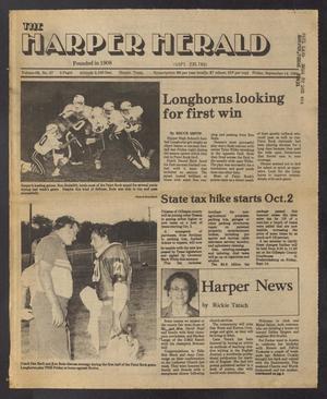 The Harper Herald (Harper, Tex.), Vol. 69, No. 37, Ed. 1 Friday, September 14, 1984