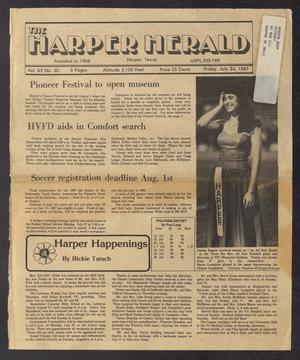The Harper Herald (Harper, Tex.), Vol. 63, No. 30, Ed. 1 Friday, July 24, 1987