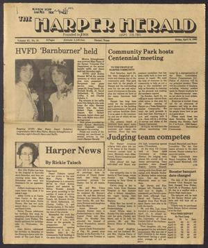 The Harper Herald (Harper, Tex.), Vol. 61, No. 16, Ed. 1 Friday, April 19, 1985