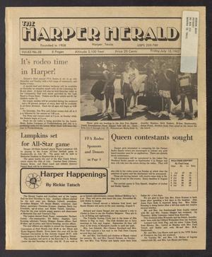 The Harper Herald (Harper, Tex.), Vol. 63, No. 28, Ed. 1 Friday, July 10, 1987
