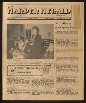 The Harper Herald (Harper, Tex.), Vol. 64, No. 7, Ed. 1 Friday, February 19, 1988