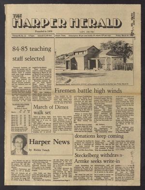 The Harper Herald (Harper, Tex.), Vol. 69, No. 13, Ed. 1 Friday, March 30, 1984