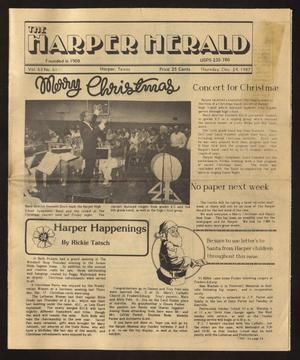 The Harper Herald (Harper, Tex.), Vol. 63, No. 51, Ed. 1 Thursday, December 24, 1987
