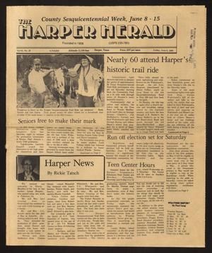 Primary view of object titled 'The Harper Herald (Harper, Tex.), Vol. 62, No. 25, Ed. 1 Friday, June 6, 1986'.