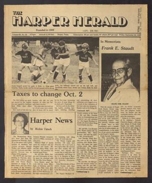 Primary view of object titled 'The Harper Herald (Harper, Tex.), Vol. 69, No. 39, Ed. 1 Friday, September 28, 1984'.