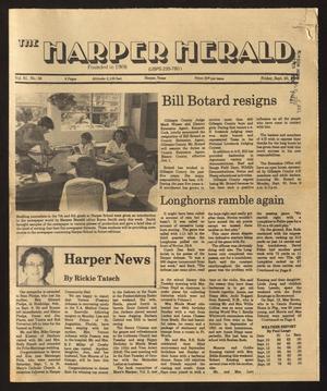 The Harper Herald (Harper, Tex.), Vol. 61, No. 38, Ed. 1 Friday, September 20, 1985