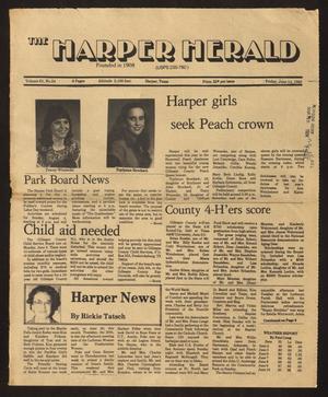 The Harper Herald (Harper, Tex.), Vol. 61, No. 24, Ed. 1 Friday, June 14, 1985