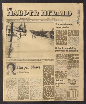 The Harper Herald (Harper, Tex.), Vol. 69, No. 30, Ed. 1 Friday, July 27, 1984