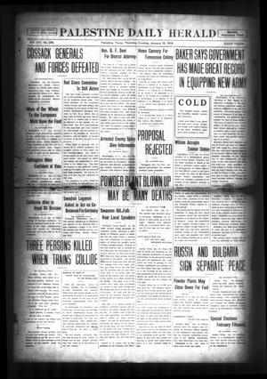 Palestine Daily Herald (Palestine, Tex), Vol. 16, No. 234, Ed. 1 Thursday, January 10, 1918