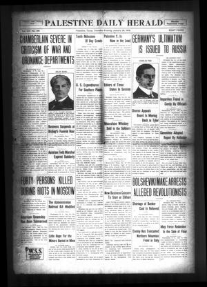 Palestine Daily Herald (Palestine, Tex), Vol. 16, No. 240, Ed. 1 Thursday, January 24, 1918