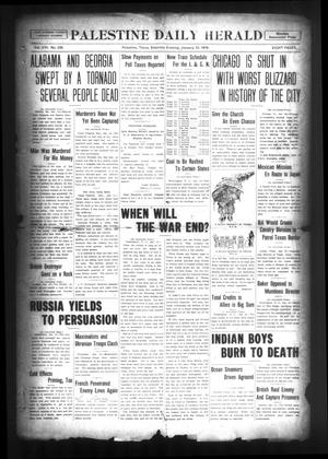 Palestine Daily Herald (Palestine, Tex), Vol. 16, No. 236, Ed. 1 Saturday, January 12, 1918