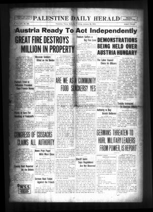 Palestine Daily Herald (Palestine, Tex), Vol. 16, No. 242, Ed. 1 Saturday, January 26, 1918