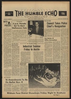 The Humble Echo (Humble, Tex.), Vol. 27, No. 43, Ed. 1 Thursday, October 27, 1966