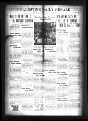 Palestine Daily Herald (Palestine, Tex), Vol. 16, No. 255, Ed. 1 Monday, February 11, 1918