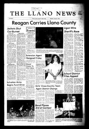 The Llano News (Llano, Tex.), Vol. 90, No. 1, Ed. 1 Thursday, November 6, 1980