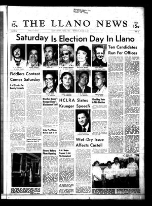 Primary view of object titled 'The Llano News (Llano, Tex.), Vol. 86, No. 21, Ed. 1 Thursday, March 31, 1977'.