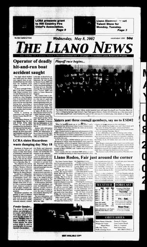 Primary view of object titled 'The Llano News (Llano, Tex.), Vol. 114, No. 31, Ed. 1 Wednesday, May 8, 2002'.