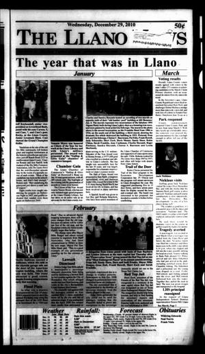 Primary view of object titled 'The Llano News (Llano, Tex.), Vol. [121], No. [13], Ed. 1 Wednesday, December 29, 2010'.
