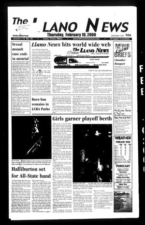 The Llano News (Llano, Tex.), Vol. 112, No. 18, Ed. 1 Thursday, February 10, 2000