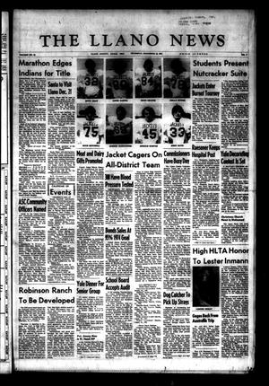 The Llano News (Llano, Tex.), Vol. 84, No. 5, Ed. 1 Thursday, December 12, 1974