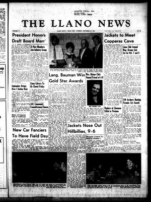 Primary view of object titled 'The Llano News (Llano, Tex.), Vol. 79, No. 45, Ed. 1 Thursday, September 26, 1968'.